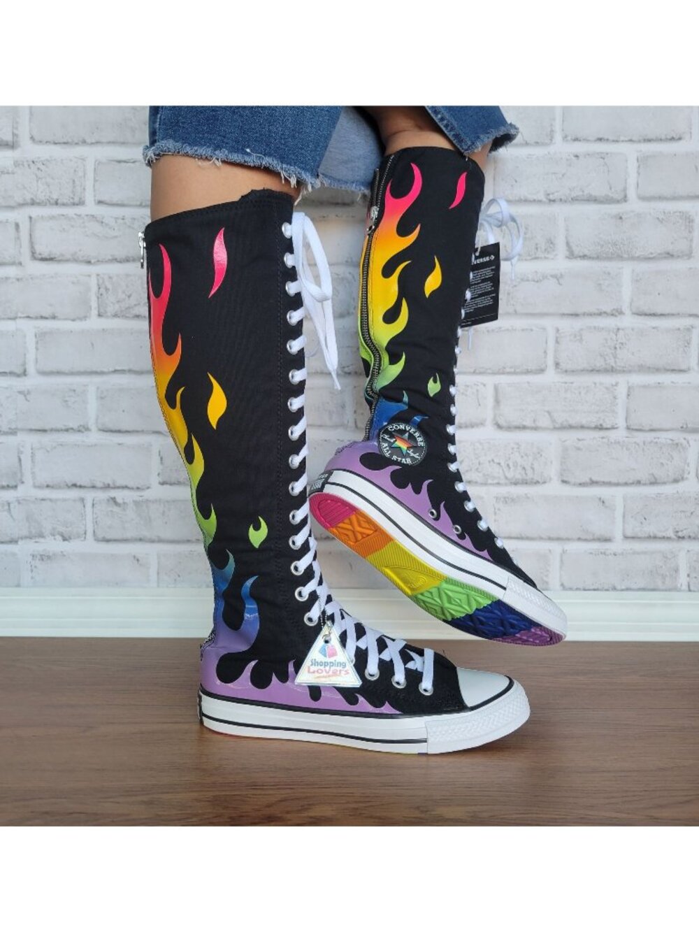 ❤️Converse Chuck Taylor All Star XXHi Pride Sz 10 Women Ultra-high Boots A15779C